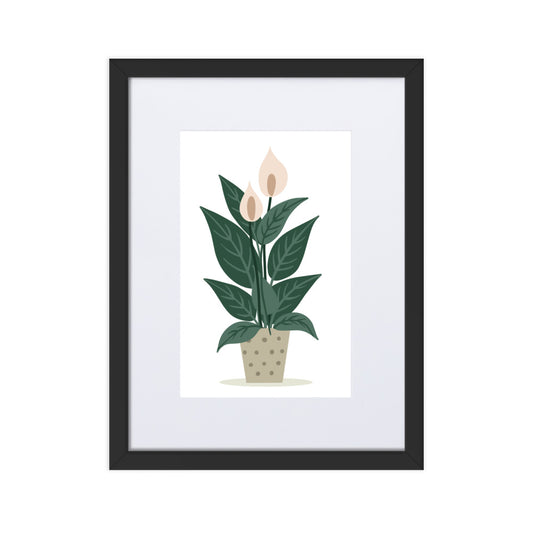 Flower || framed Poster With Mat