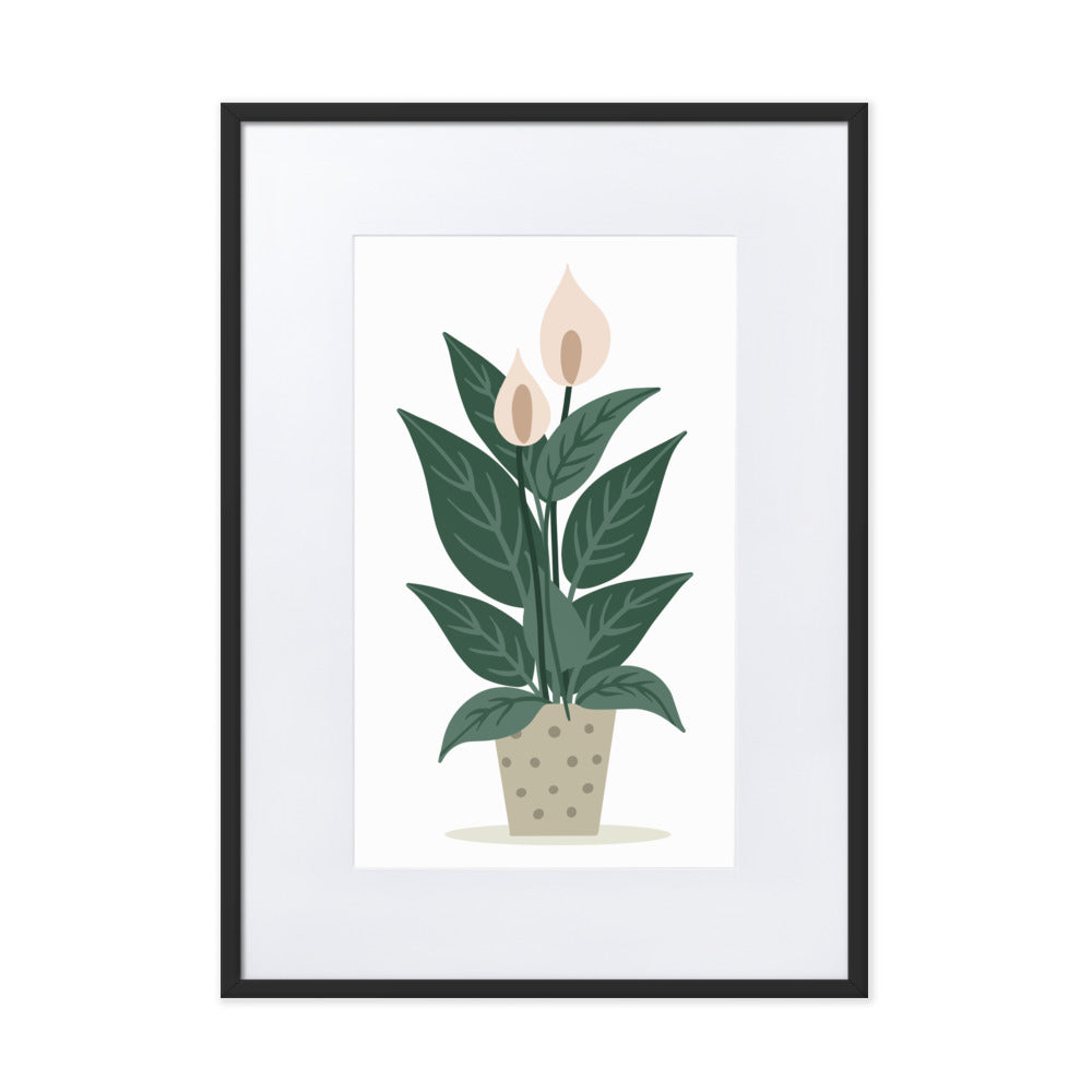 Flower || framed Poster With Mat