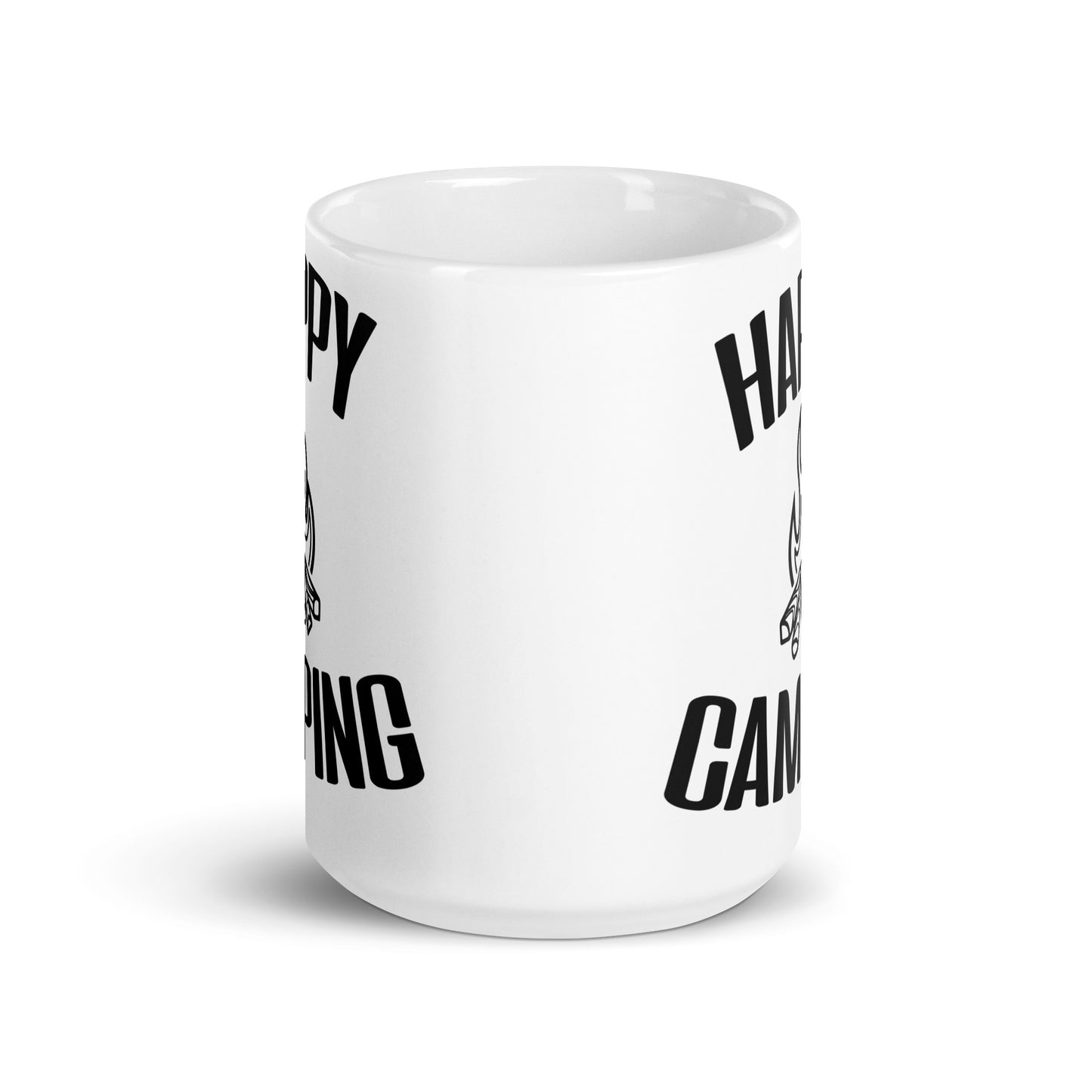 White glossy mug