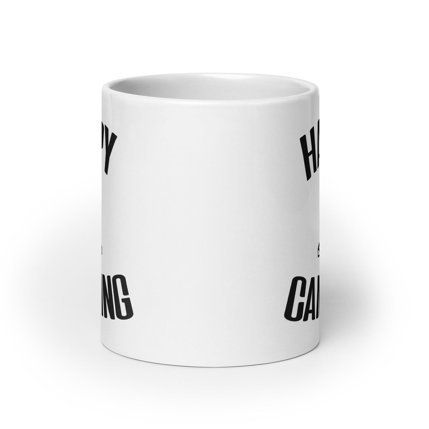 White glossy mug